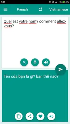 Translator FR-VI android App screenshot 1